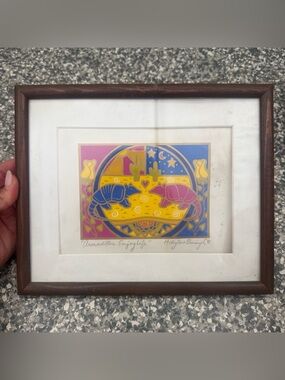 ARMADILLOS ENJOY LIFE Serigraph by Holly Buningh '91